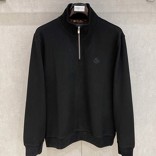 [홍콩명품.Loro Piana] 로로피아나 25SS 로고 자수 터틀넥 하프지퍼 니트 스웨터 (3컬러), BM23658, HH, 레플리카의류,미러급사이트