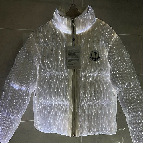 [홍콩명품.MONCLER] 몽클레어 25SS 로고 팜엔젤스 라이트 장식 다운 패딩 자켓 (화이트), BM23666, HH, 레플리카의류,미러급사이트
