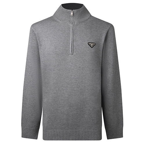 [홍콩명품,PRADA] 프라다 25SS 삼각로고 터틀넥 하프지퍼 니트 스웨터 (2컬러), BM23675, HH, 레플리카의류,미러급사이트