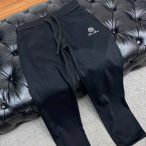 [홍콩명품.Loro Piana] 로로피아나 25SS 로고 자수 기모 조거 팬츠 바지 (2컬러), BM23766, HH, 레플리카의류,미러급사이트