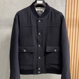 [홍콩명품.Loro Piana] 로로피아나 25SS 로고 자수 다운 패딩 봄버 자켓 (2컬러), BM23776, HH, 레플리카의류,미러급사이트