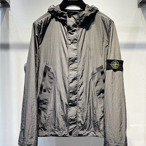 [홍콩명품.Stone Island] 스톤아일랜드 25SS 로고 탈부착 후드 바람막이 자켓 (2컬러), BM23788, HH, 레플리카의류,미러급사이트