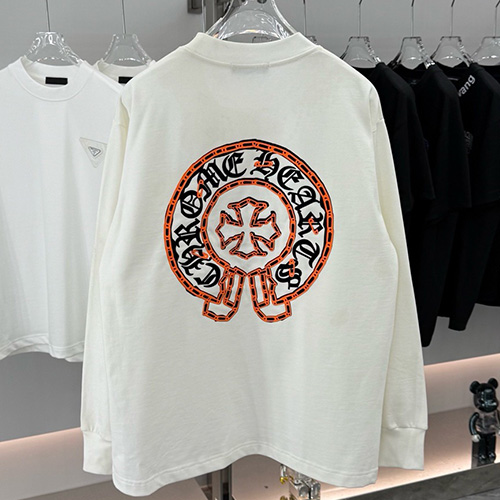 [홍콩명품.Chrome Hearts] 크롬하츠 25SS 로고 그래픽 긴팔 티셔츠 (2컬러), BM23810, KK, 레플리카의류,미러급사이트