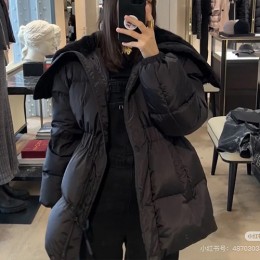 [홍콩명품.MONCLER] 몽클레어 25SS 로고 여성 Brasseurs 후드 다운 패딩 자켓 (블랙), BM23843, PG, 레플리카의류,미러급사이트