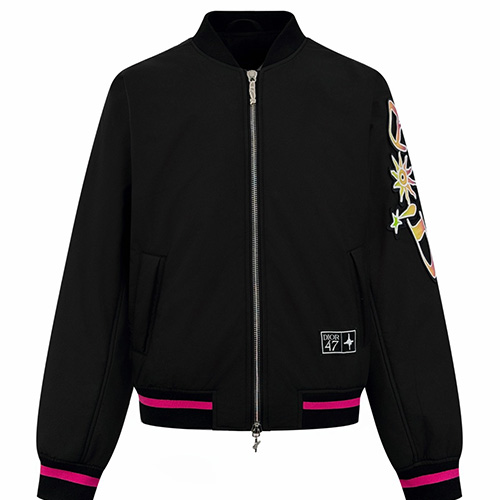 [홍콩명품,Christian Dior] 디올 25SS 로고 자수 NO47 봄버 자켓 (블랙), BM23873, JL, 레플리카의류,미러급사이트