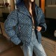 [홍콩명품.LOUIS VUITTON] 루이비통 25SS 로고 여성 모노그램 데님 후드 다운 패딩 자켓, BM23890, MC, 레플리카의류,미러급사이트