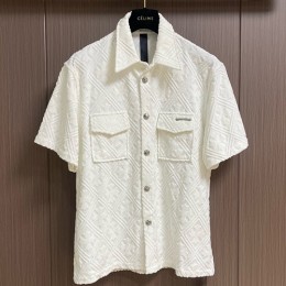 [홍콩명품.Chrome Hearts] 크롬하츠 25SS 로고 패턴 울 반팔 남방 셔츠 (2컬러), BM23939, 레플리카의류,미러급사이트