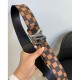 [홍콩명품.LOUIS VUITTON] 루이비통 25SS 로고 다미에 레더 가죽 벨트 (브라운), BT1467, 명품레플리카,인터넷쇼핑몰,남자명품,해외직구