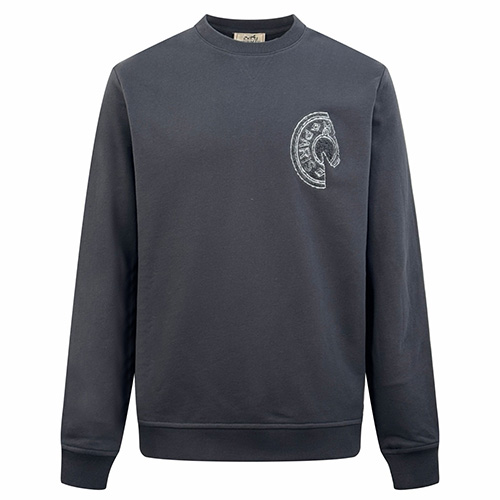 [홍콩명품.Hermes] 에르메스 25SS 로고 자수 맨투맨 티셔츠, BM23953, JL, 레플리카의류,미러급사이트