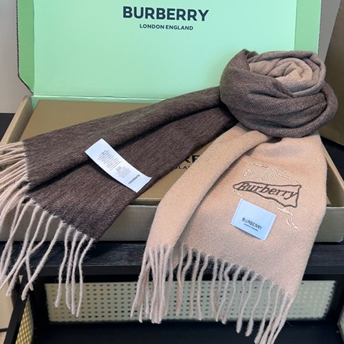 [홍콩명품.Burberry] 버버리 25SS 로고 185-30 캐시미어 스카프 머플러 (카라멜-브라운), ET3237, BR, 홍콩명품의류,구매대행,온라인명품