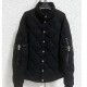 [가격문의][홍콩명품.Chrome Hearts] 크롬하츠 25SS 로고 버튼 퀄팅 다운 패딩 자켓 (블랙), BM23992, X2, 레플리카의류,미러급사이트