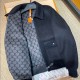 [가격문의][홍콩명품.LOUIS VUITTON] 루이비통 25SS 로고 캐시미어 카라 봄버 자켓 (블랙), BM24004, PG, 레플리카의류,미러급사이트