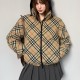 [홍콩명품.Burberry] 버버리 25SS 로고 여성 체크패턴 후드 다운 패딩 자켓 (베이지), BM24025, MC, 레플리카의류,미러급사이트