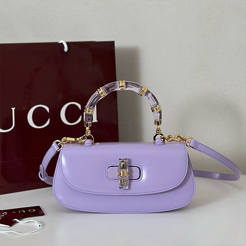 [홍콩명품.Gucci] 구찌 25SS 로고 레더 가죽 핸드백 크로스백 (퍼플), BGM5391, GU2, 홍콩명품가방,명품쇼핑몰,크로스백,핸드백,구매대행
