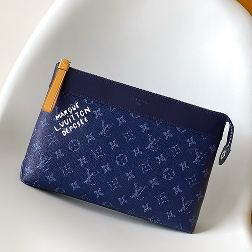 [홍콩명품.LOUIS VUITTON] 루이비통 25SS 로고 모노그램 소프트 여행 파우치 M26828 (블루), BGM5412, GU2, 홍콩명품가방,명품쇼핑몰,크로스백,핸드백,구매대행