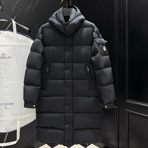 [가격문의][홍콩명품.MONCLER] 몽클레어 25SS 로고 Hanovertan 구스다운 후드 패딩 코트 자켓 (블랙), BM24028, KSM, 레플리카의류,미러급사이트