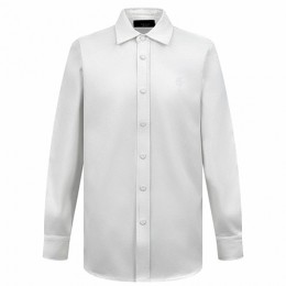 [홍콩명품.Gucci] 구찌 25SS 로고 자수 울 남방 셔츠 (화이트), BM24033, JL, 레플리카의류,미러급사이트