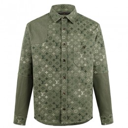 [홍콩명품.LOUIS VUITTON] 루이비통 25SS 로고 모노그램 남방 셔츠 (카키), BM24034, JL, 레플리카의류,미러급사이트