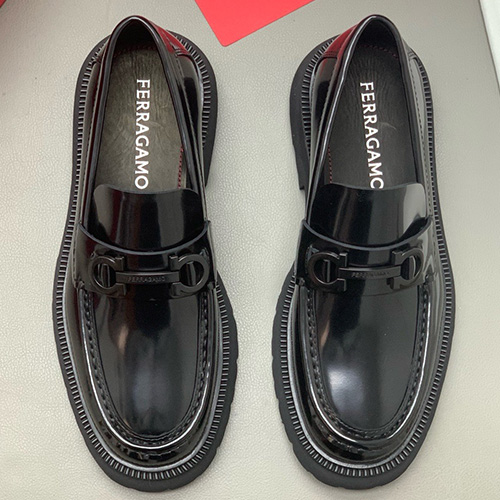 [홍콩명품.FERRAGAMO] 페레가모 25SS 로고 간치니 레더 가죽 워커 구두 (블랙), SE5923, PMD, 명품스니커즈,운동화,구두,로퍼,하이탑,신발