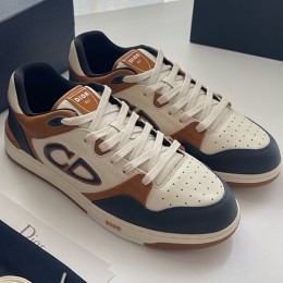 [홍콩명품,Christian Dior] 디올 25SS 로고 남여 B57 스니커즈 운동화 (네이비-브라운-아이보리), SE5941, S3, 명품스니커즈,운동화,구두,로퍼,하이탑,신발