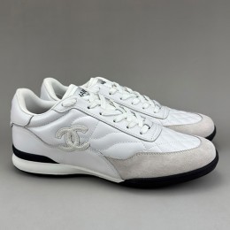 [홍콩명품.CHANEL] 샤넬 25SS 로고 레더 가죽 스니커즈 운동화 (2컬러), SE5968, S3, 명품스니커즈,운동화,구두,로퍼,하이탑,신발