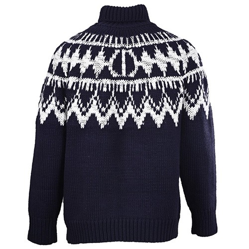 [홍콩명품,Christian Dior] 디올 25SS 로고 패턴 하이넥 니트 스웨터 (네이비), BM24128, KB, 레플리카의류,미러급사이트