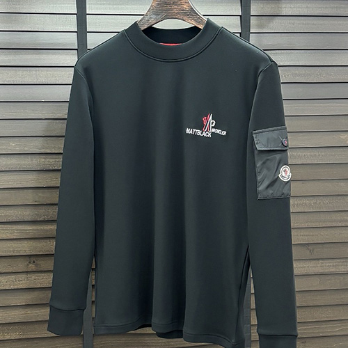 [홍콩명품.MONCLER] 몽클레어 25SS 로고 자수 긴팔 티셔츠 (2컬러), BM24194, HH, 레플리카의류,미러급사이트