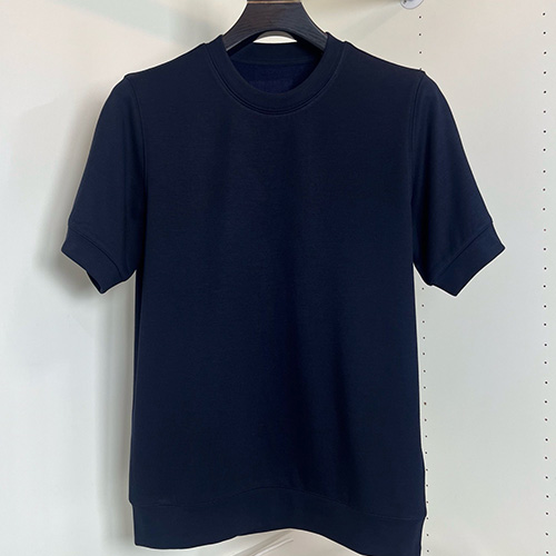 [홍콩명품,PRADA] 프라다 25SS 로고 무지 반팔 티셔츠 (네이비), BM24198, HH, 레플리카의류,미러급사이트