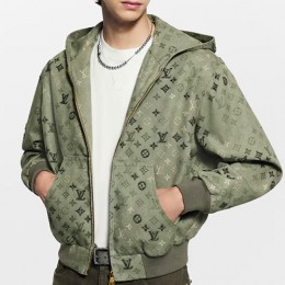 [홍콩명품.LOUIS VUITTON] 루이비통 25SS 로고 모노그램 데님 후드 집업 자켓 1AJBAK, BM24204, HH, 레플리카의류,미러급사이트