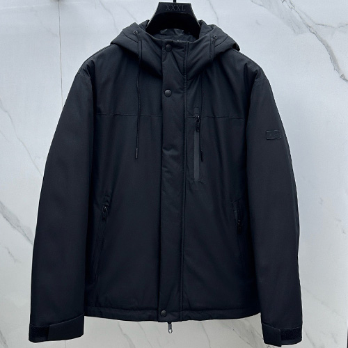 [홍콩명품.ZEGNA] 제냐 25SS 로고 후드 다운 패딩 파카 자켓 (블랙), BM24223, HH, 레플리카의류,미러급사이트