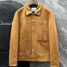 [홍콩명품,Christian Dior] 디올 25SS 로고 레더 가죽 다운 패딩 카라 자켓 (2컬러), BM24227, HH, 레플리카의류,미러급사이트