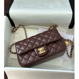 [홍콩명품.CHANEL] 샤넬 25SS 로고 퀄팅 레더 가죽 크로스백 (브라운-금장), BGM5476, YF, 홍콩명품가방,명품쇼핑몰,크로스백,핸드백,구매대행