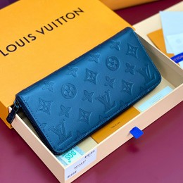 [홍콩명품.LOUIS VUITTON] 루이비통 25SS 로고 모노그램 지퍼 장지갑 M14847 (블루), BGM5489, BDA, 명품지갑,홍콩명품,사이트,명품쇼핑몰