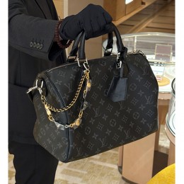 [홍콩명품.LOUIS VUITTON] 루이비통 25SS 로고 스피디 소프트 30 모노그램 이클립스 블랙 M15102, BGM5519, BDA, 홍콩명품가방,명품쇼핑몰,크로스백,핸드백,구매대행