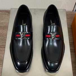 [홍콩명품.LOUIS VUITTON] 루이비통 25SS 로고 레더 가죽 정장 구두 (블랙), SE6016, S2, 명품스니커즈,운동화,구두,로퍼,하이탑,신발