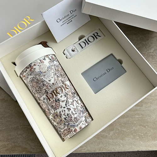 [홍콩명품,Christian Dior] 디올 26SS 로고 패턴 텀블러 세트 (화이트), ET3239, JX, 홍콩명품의류,구매대행,온라인명품