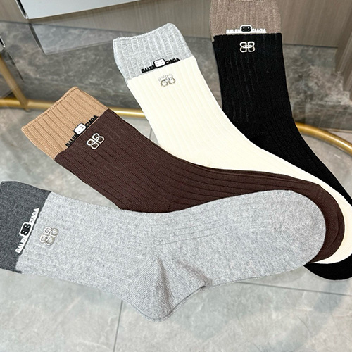 [홍콩명품.BALENCIAGA] 발렌시아가 26SS 로고 명품 브랜드 모음 선물용 덧신 양말 4종, ET3252, JX, 홍콩명품의류,구매대행,온라인명품
