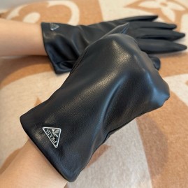 [홍콩명품,PRADA] 프라다 26SS 삼각로고 레더 가죽 장갑 (블랙), ET3258, JX, 홍콩명품의류,구매대행,온라인명품