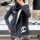 [홍콩명품.CHANEL] 샤넬 26SS 로고 44.6-168 리버서블 캐시미어 스카프 머플러 (블랙-화이트), ET3276, JX, 홍콩명품의류,구매대행,온라인명품