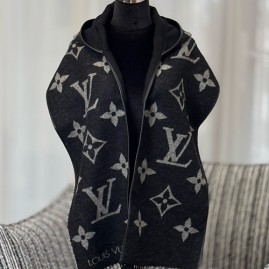 [홍콩명품.LOUIS VUITTON] 루이비통 26SS 로고 모노그램 캐시미어 스카프 머플러 (블랙), ET3301, JX, 홍콩명품의류,구매대행,온라인명품