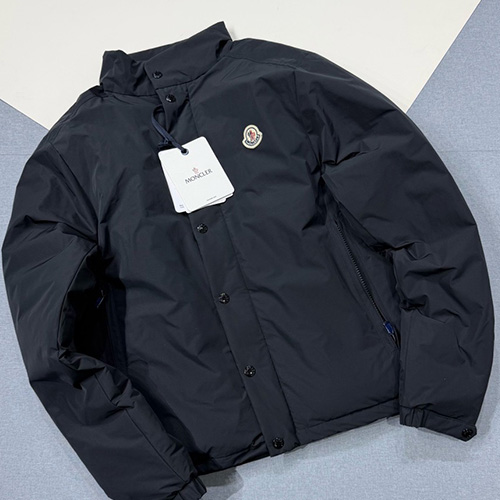 [홍콩명품.MONCLER] 몽클레어 26SS 로고 터틀넥 구스다운 패딩 자켓 (블랙), BM24309, JL, 레플리카의류,미러급사이트