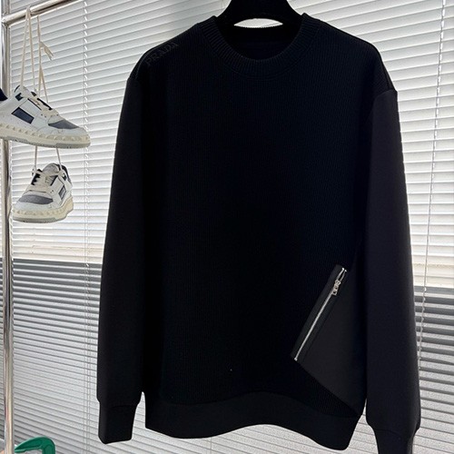 [홍콩명품,PRADA] 프라다 26SS 로고 레이어드 니트 스웨터 (2컬러), BM24364, 레플리카의류,미러급사이트