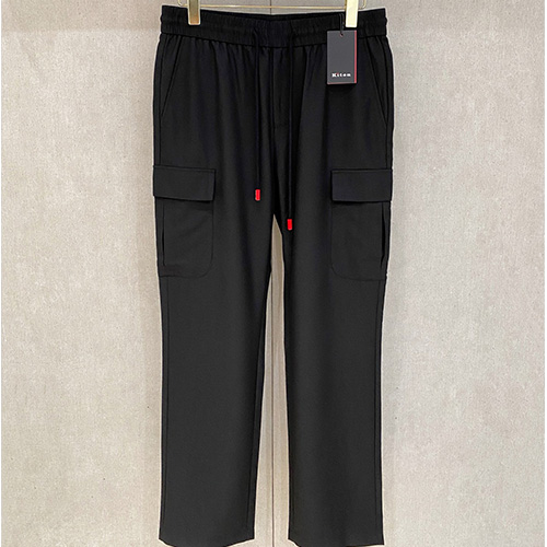 [홍콩명품, KITON] 키톤 26SS 로고 카고 팬츠 바지 (블랙), BM24383, 레플리카의류,미러급사이트