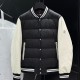 [가격문의][홍콩명품.MONCLER] 몽클레어 26SS 로고 레이어드 다운 패딩 바시티 자켓 (블랙-화이트), BM24400, 레플리카의류,미러급사이트