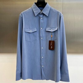 [가격문의][홍콩명품.Loro Piana] 로로피아나 26SS 로고 남방 셔츠 (2컬러), BM24407, 레플리카의류,미러급사이트