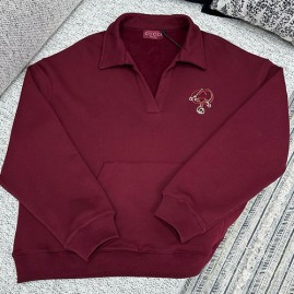 [가격문의][홍콩명품.Gucci] 구찌 26SS 로고 자수 기모 카라 맨투맨 티셔츠 + 조거 팬츠 바지 상하의 세트 (레드), BM24409, 레플리카의류,미러급사이트