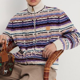 [홍콩명품.LOUIS VUITTON] 루이비통 26SS 로고 하이넥 집업 니트 가디건 자켓 1AIUU7, BM24427, KB, 레플리카의류,미러급사이트