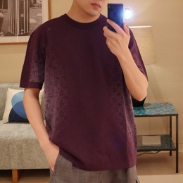 [홍콩명품.LOUIS VUITTON] 루이비통 26SS 로고 모노그램 반팔 티셔츠 (퍼플), BM24434, KB, 레플리카의류,미러급사이트