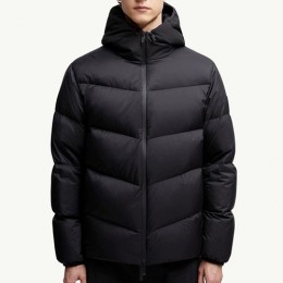 [홍콩명품.MONCLER] 몽클레어 26SS 로고 후드 구스다운 패딩 자켓 (블랙), BM24456, JL, 레플리카의류,미러급사이트