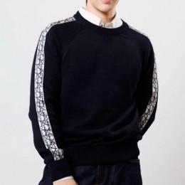 [홍콩명품,Christian Dior] 디올 26SS 로고 오블리크 니트 스웨터 (네이비), BM24458, JL, 레플리카의류,미러급사이트